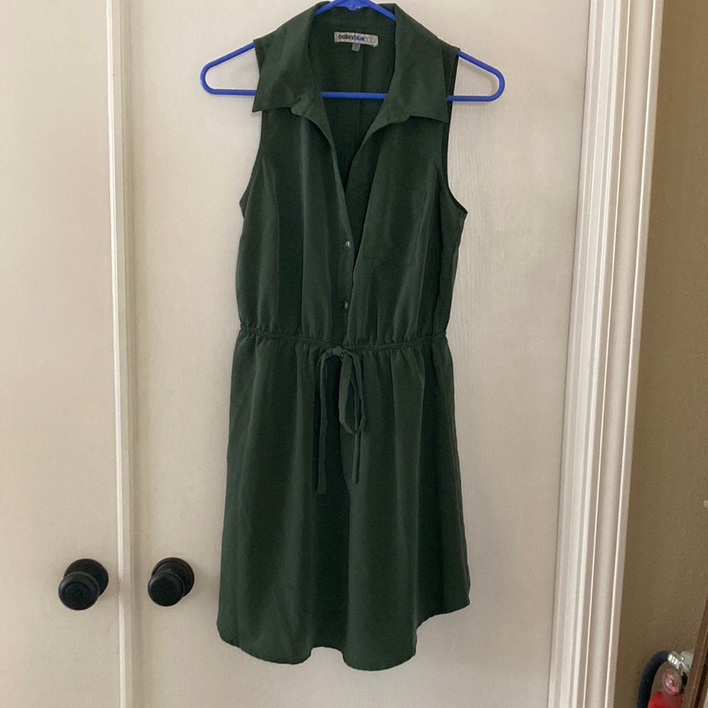 Bailey Blue sage green sleeveless summer dress